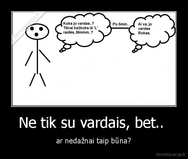 Ne tik su vardais, bet.. 