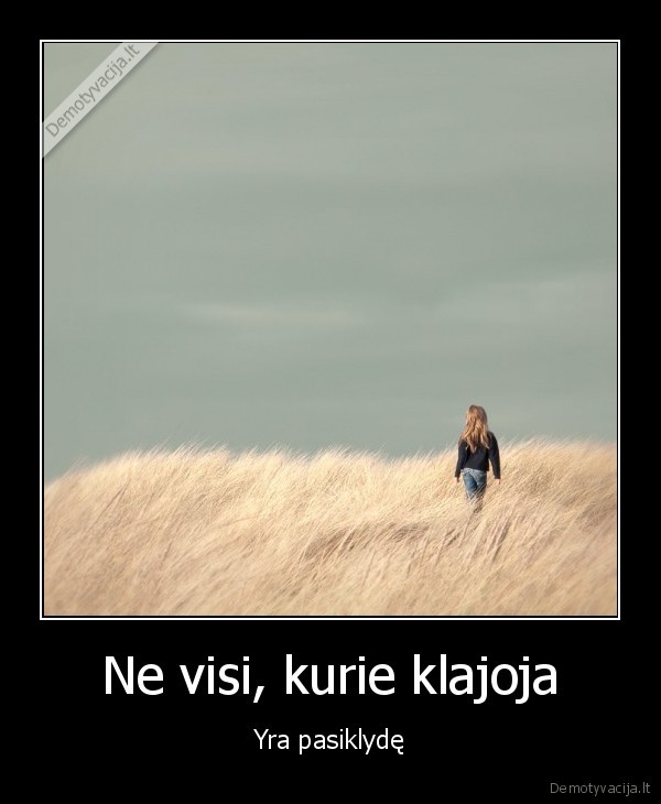Ne visi, kurie klajoja