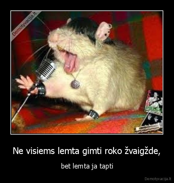 Ne visiems lemta gimti roko žvaigžde,