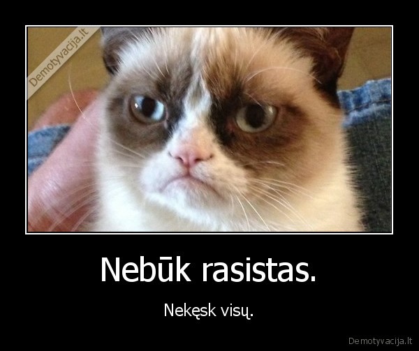 pikta, kate,rasizmas