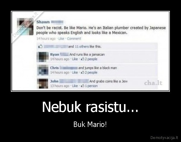 mario...rasistas