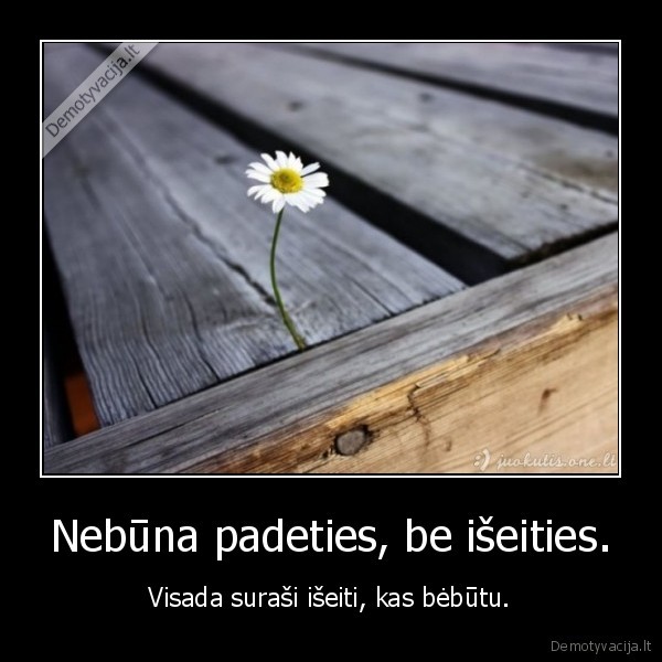 Nebūna padeties, be išeities.