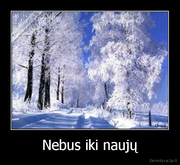 Nebus iki naujų