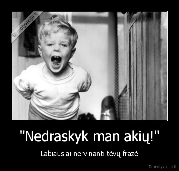 vaikai,tevai,frazes