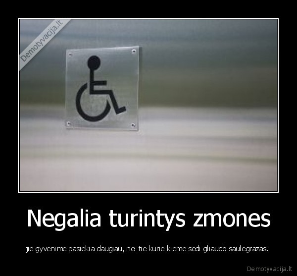 Negalia turintys zmones