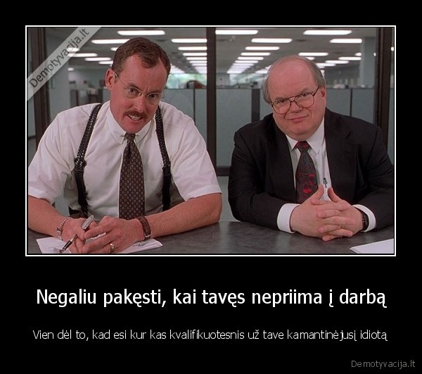 pokalbis, del, darbo,idiotai, visur,kvalifikacija