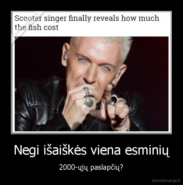 scooteris,kiek, kainuoja, zuvis