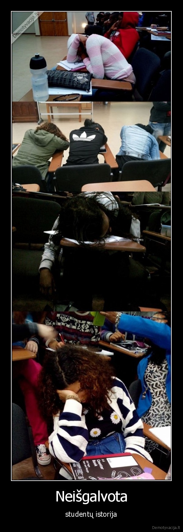 studentai,paskaitos,miegas