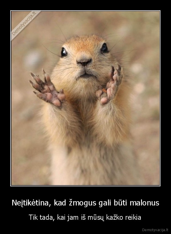 Neįtikėtina, kad žmogus gali būti malonus