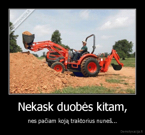 patarles,traktorius,koja