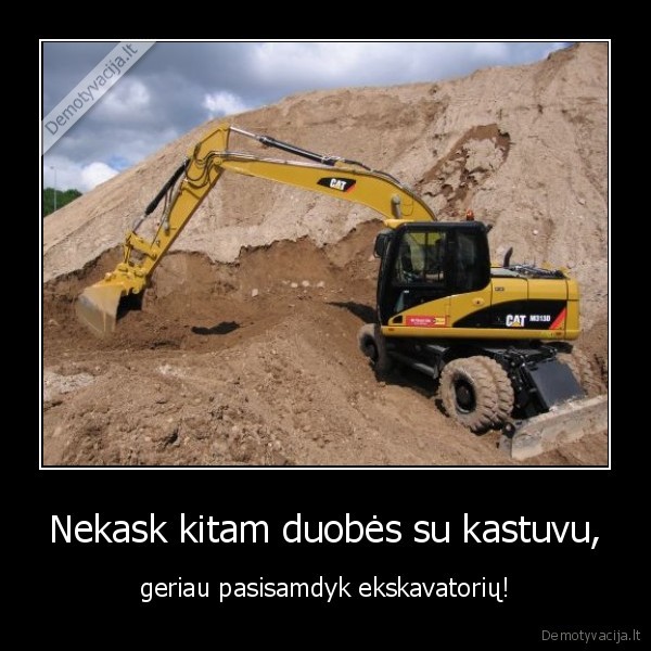 duobe,kastuvas,ekskavatorius