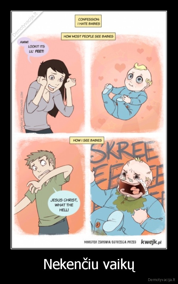 Nekenčiu vaikų