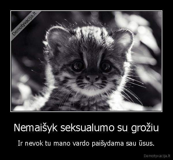 Nemaišyk seksualumo su grožiu