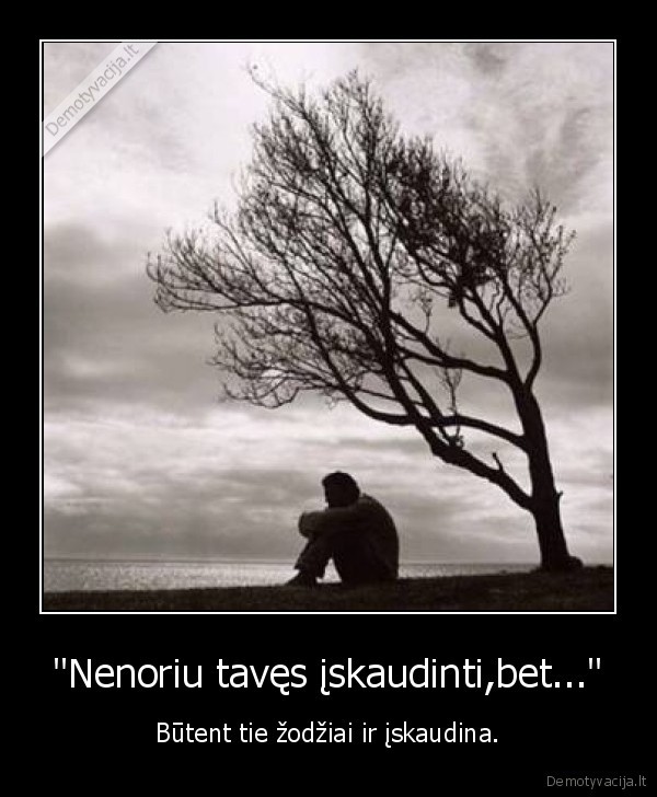 &quot;Nenoriu tavęs įskaudinti,bet...&quot;