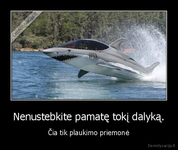 Nenustebkite pamatę tokį dalyką.