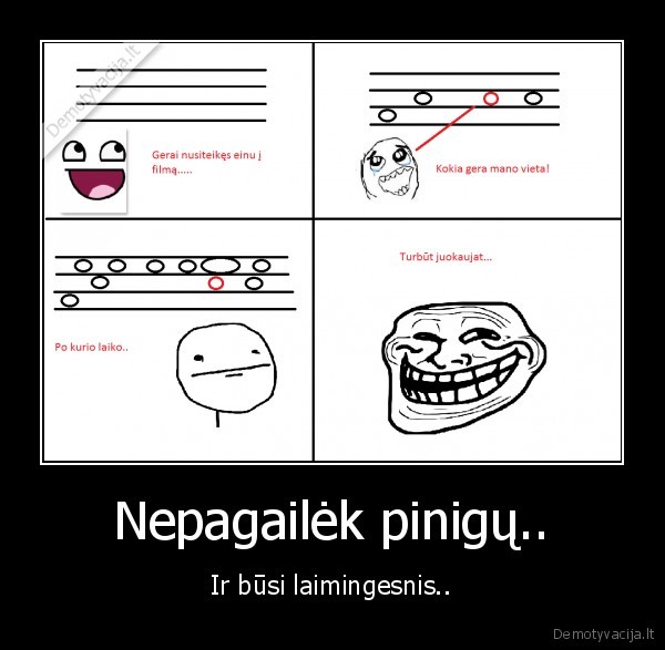 Nepagailėk pinigų..