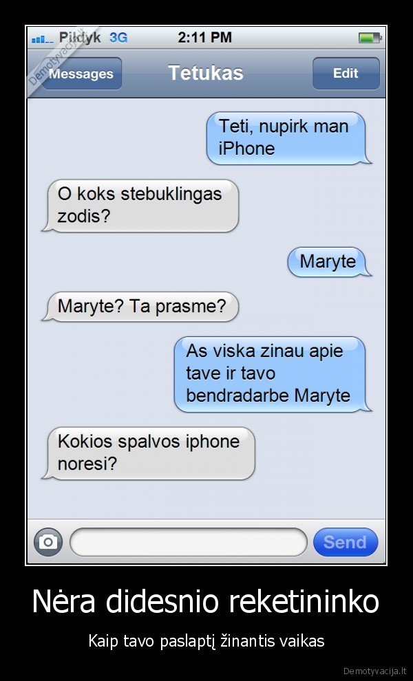 juokinga, sms,sms, teciui,vaikas, reketuoja, teti