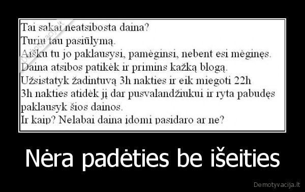 Nėra padėties be išeities