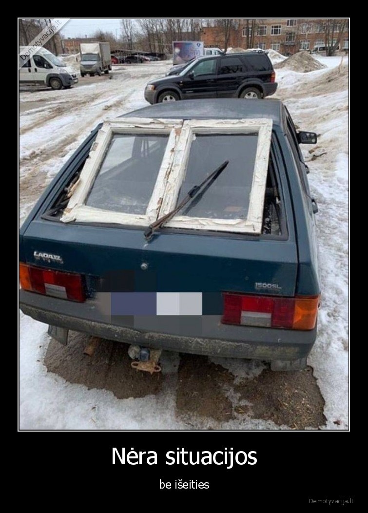 situacija,langas,masina