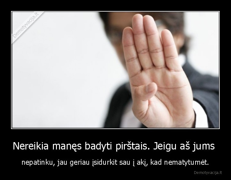 pirstas,badyti, pirstu