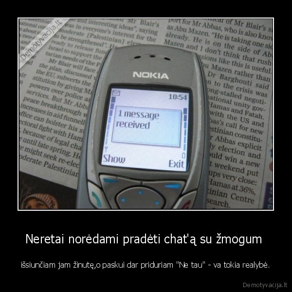 Neretai norėdami pradėti chat'ą su žmogum 