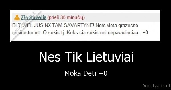 Nes Tik Lietuviai
