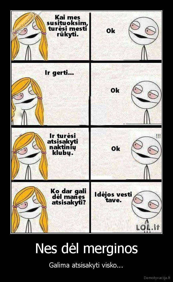 mergina,mete, rukyti,mete, gerti
