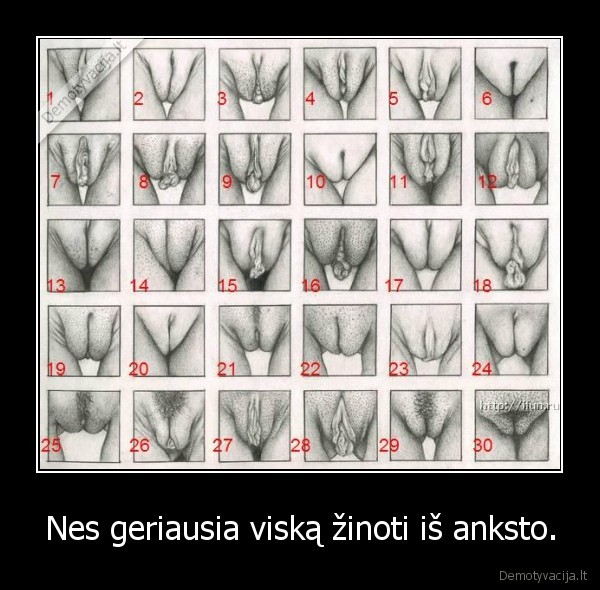 Nes geriausia viską žinoti iš anksto.