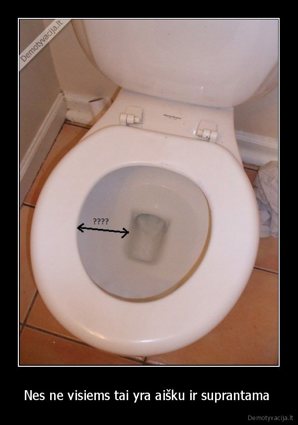 Nes ne visiems tai yra aišku ir suprantama 