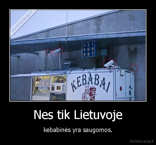 kebabas,kebabine,lietuva,kamera,apsauga