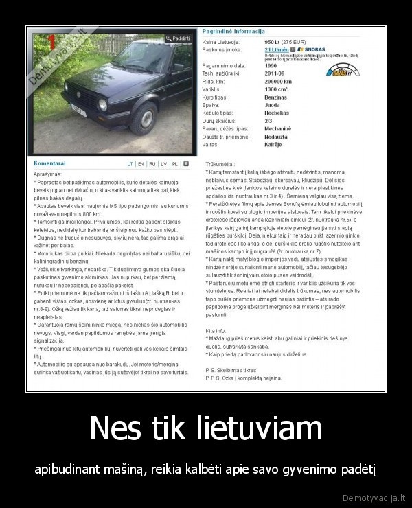 Nes tik lietuviam