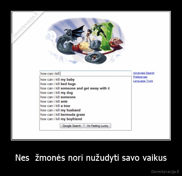 Nes  žmonės nori nužudyti savo vaikus