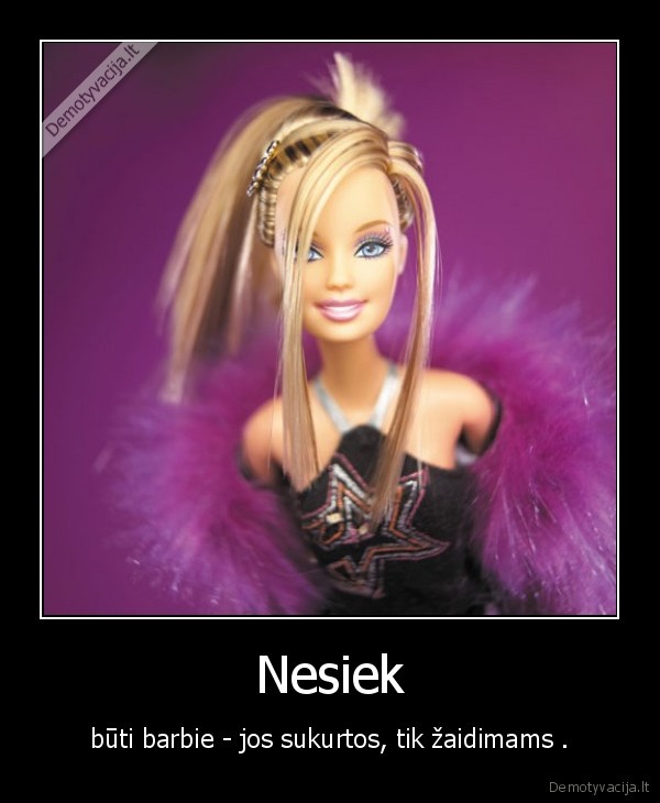 nesiek,barbie,zaidimas