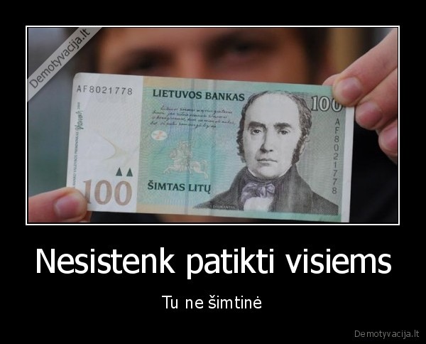 simtas, litu,patikimas, visiems