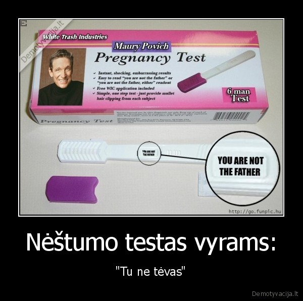 Nėštumo testas vyrams: