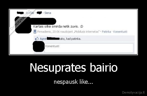 Nesuprates bairio