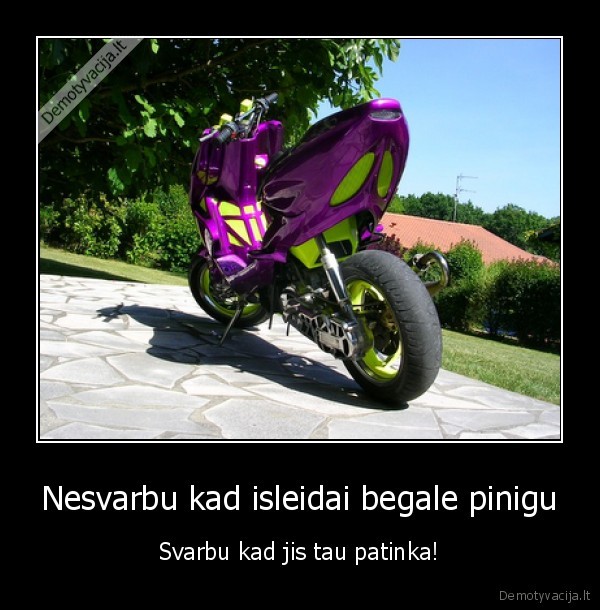 Nesvarbu kad isleidai begale pinigu