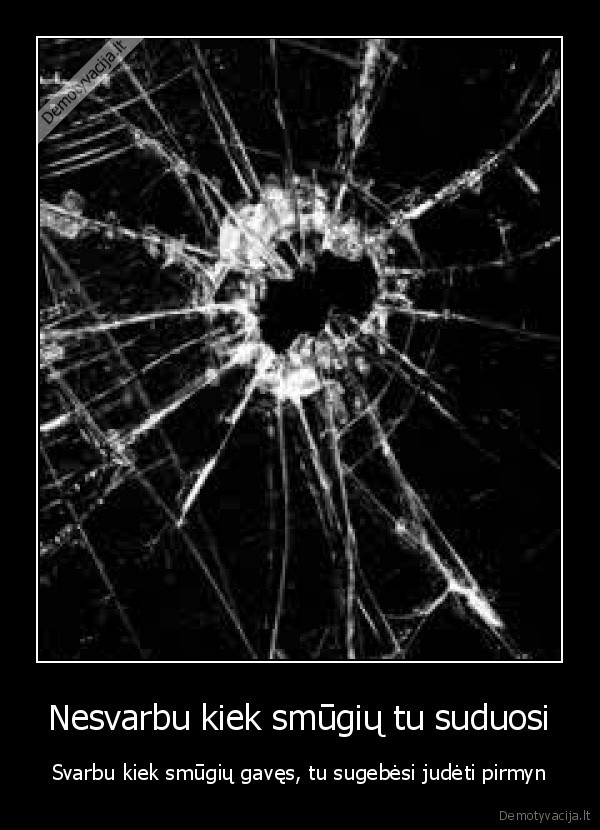 Nesvarbu kiek smūgių tu suduosi
