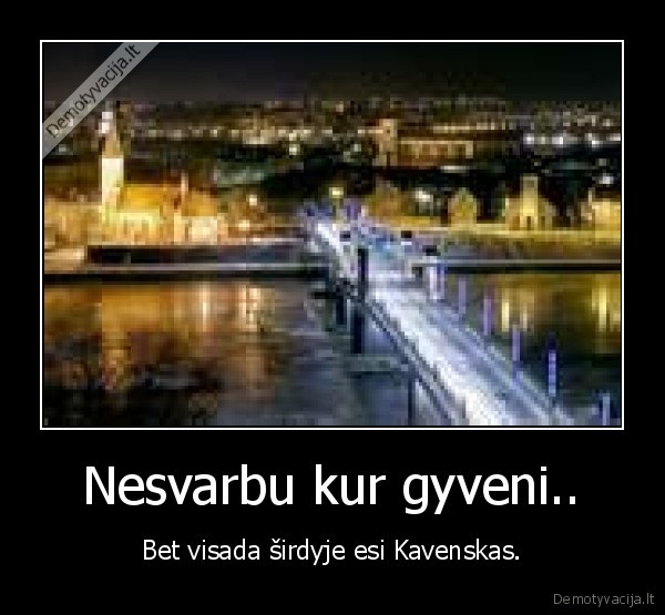 Nesvarbu kur gyveni..