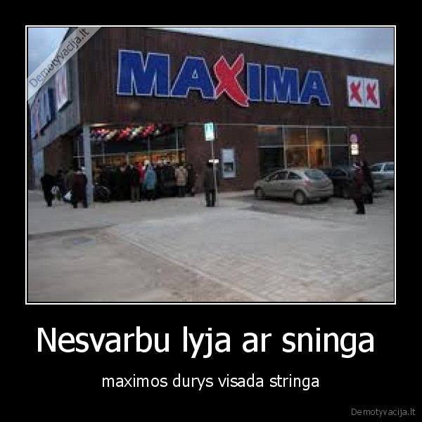 Nesvarbu lyja ar sninga 