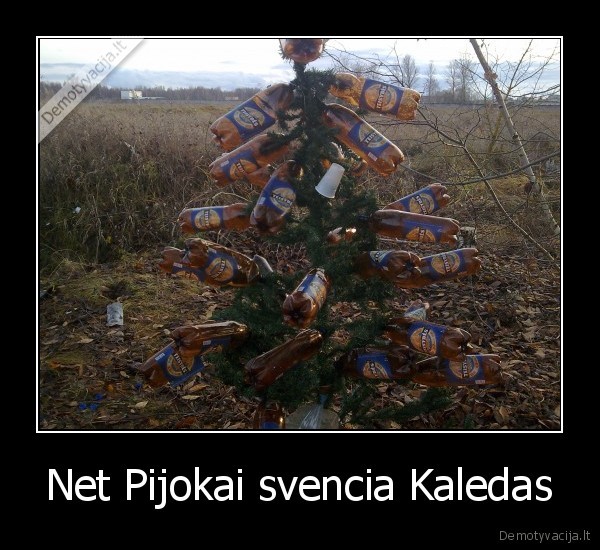 Net Pijokai svencia Kaledas