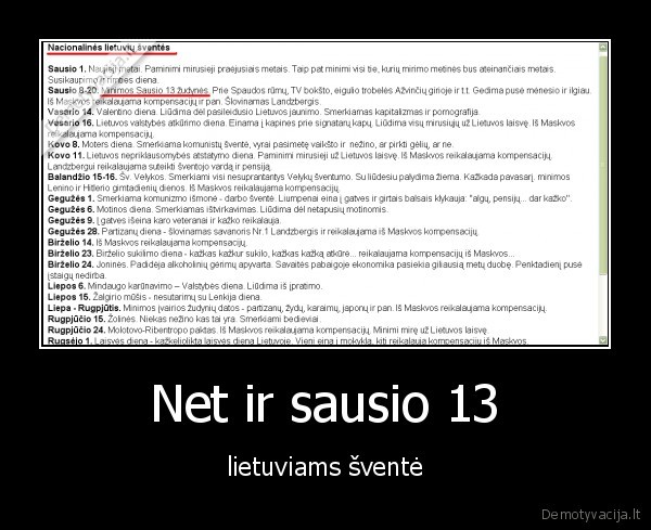 Net ir sausio 13