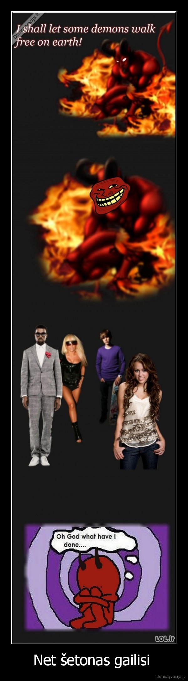 Net šetonas gailisi 