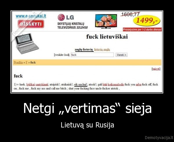 Netgi „vertimas“ sieja