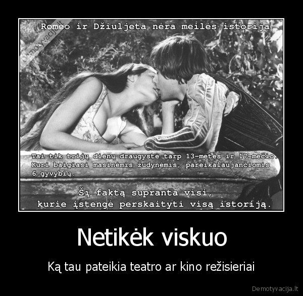 romeo, ir, dziuljeta,kinas,teatras,meiles, istorija