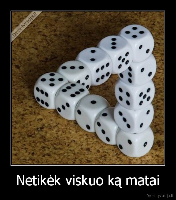 Netikėk viskuo ką matai