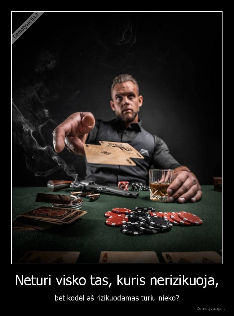 rizika,pokeris,sekme,statymai