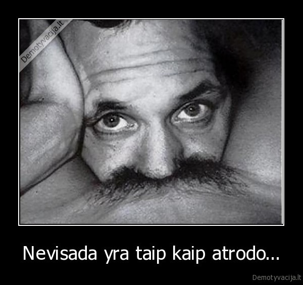 Nevisada yra taip kaip atrodo...