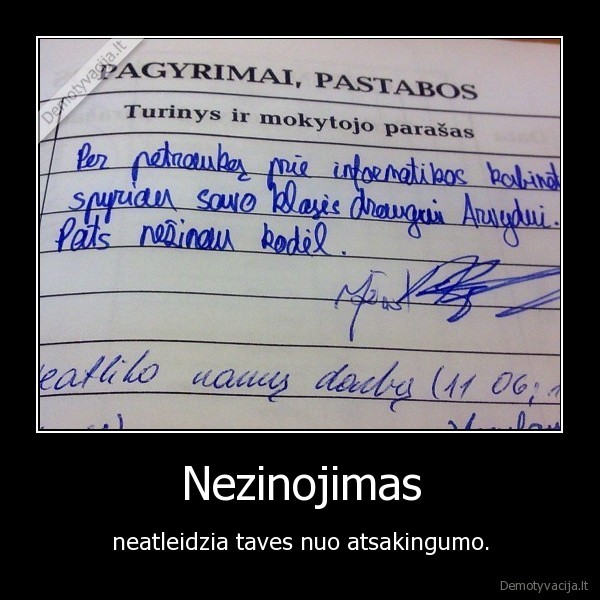 Nezinojimas
