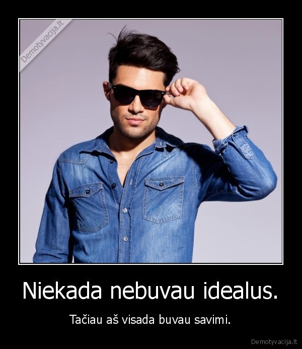 Niekada nebuvau idealus.